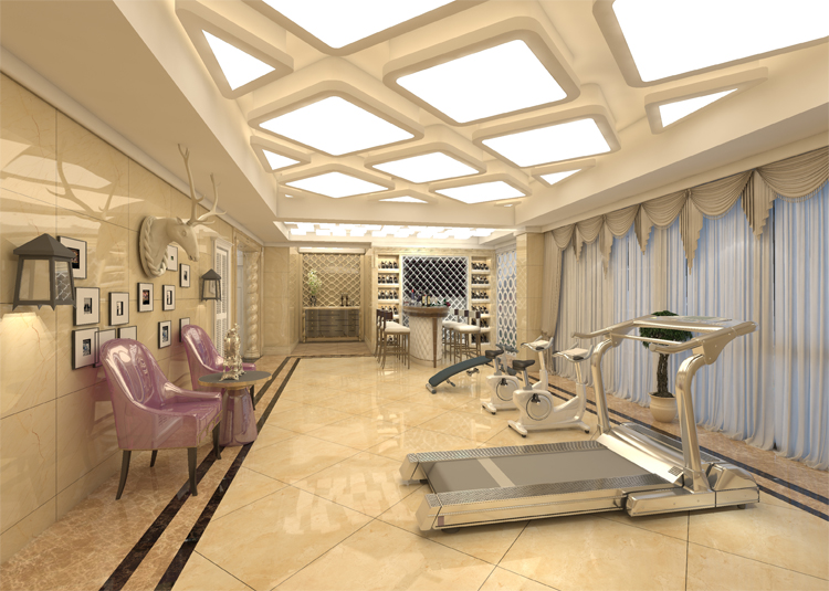 保利高尔夫郡别墅322平米欧式风格装修案例-二层休闲区 保利高尔夫郡别墅322平米欧式风格装修案例-二层休闲区