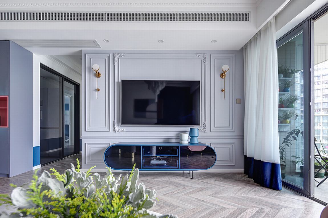 法式风格家装设计室内装修效果图-客厅 法式风格家装设计室内装修效果图-客厅