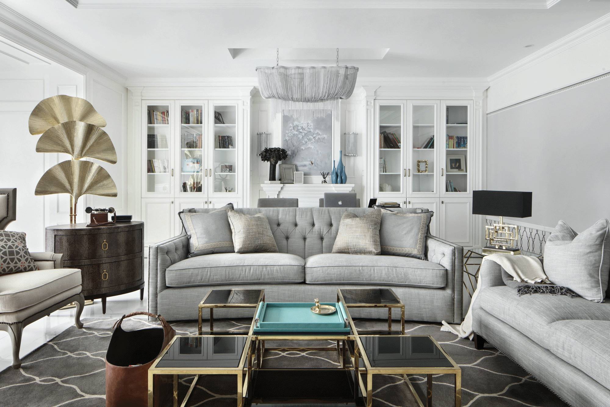 简欧轻奢风格家装设计室内装修效果图-客厅 简欧轻奢风格家装设计室内装修效果图-客厅