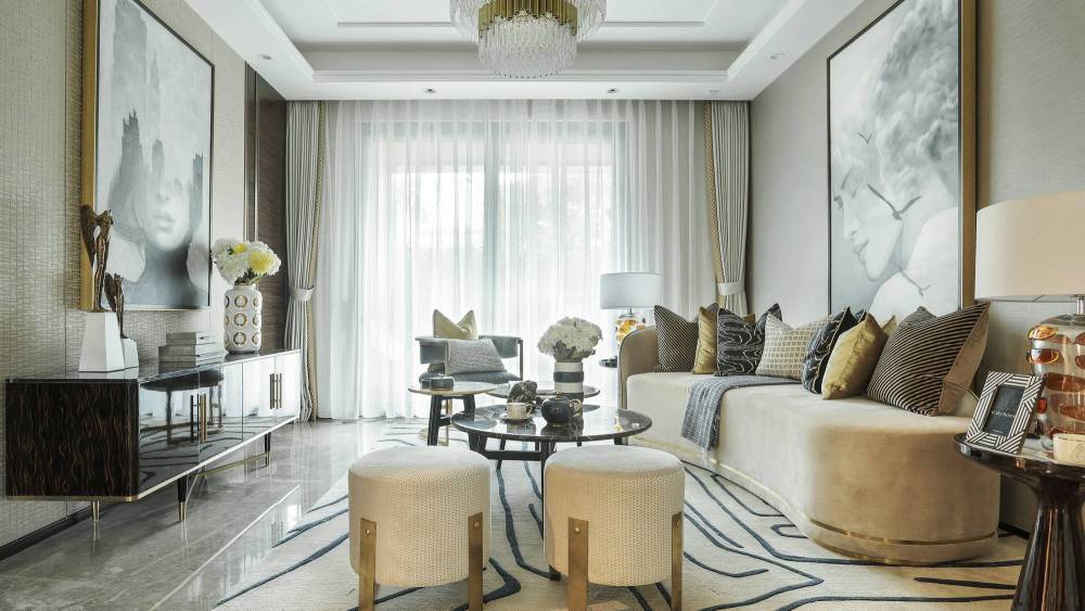 欧式英伦风格室内设计家装案例-客厅 欧式英伦风格室内设计家装案例-客厅