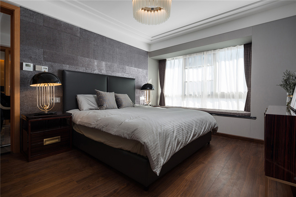 国悦九曲湾三居160平米轻奢风格室内装修案例-卧室 国悦九曲湾三居160平米轻奢风格室内装修案例-卧室